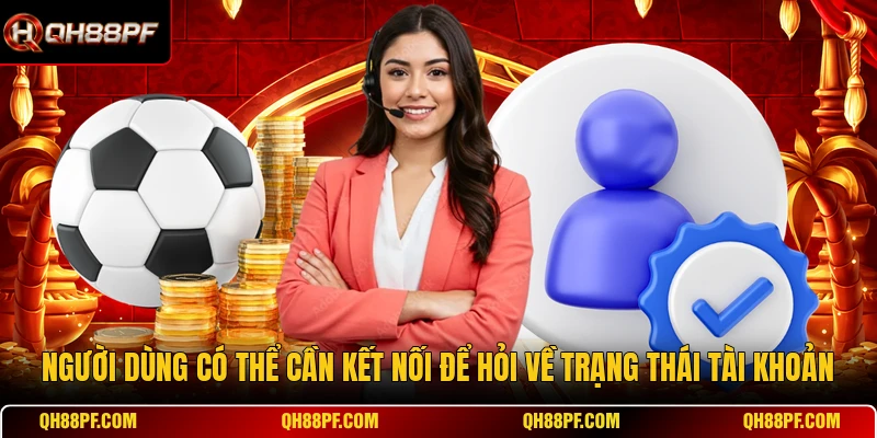 Người dùng có thể cần kết nối để hỏi về trạng thái tài khoản